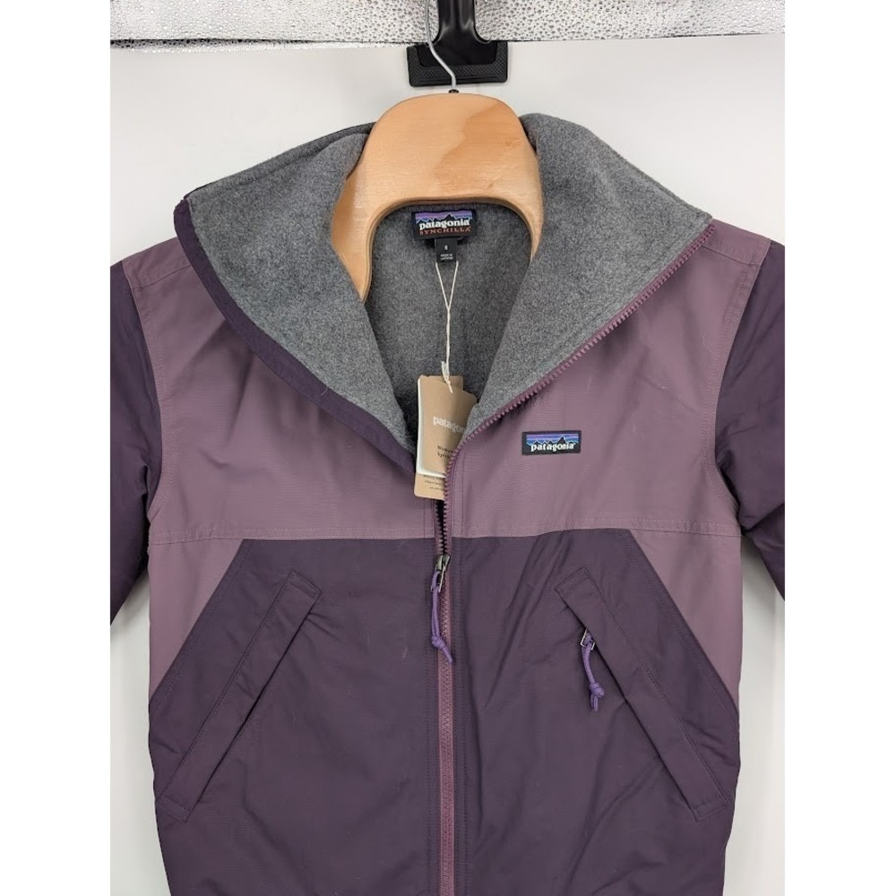 Patagonia Women's NWT Shelled Synchilla Jacket Purple Bomber Jacket sz S - Picture 2 of 8